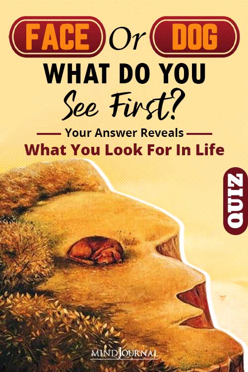 Face Or Dog – What Do You See First? Your Answer Reveals What You Look For In Life