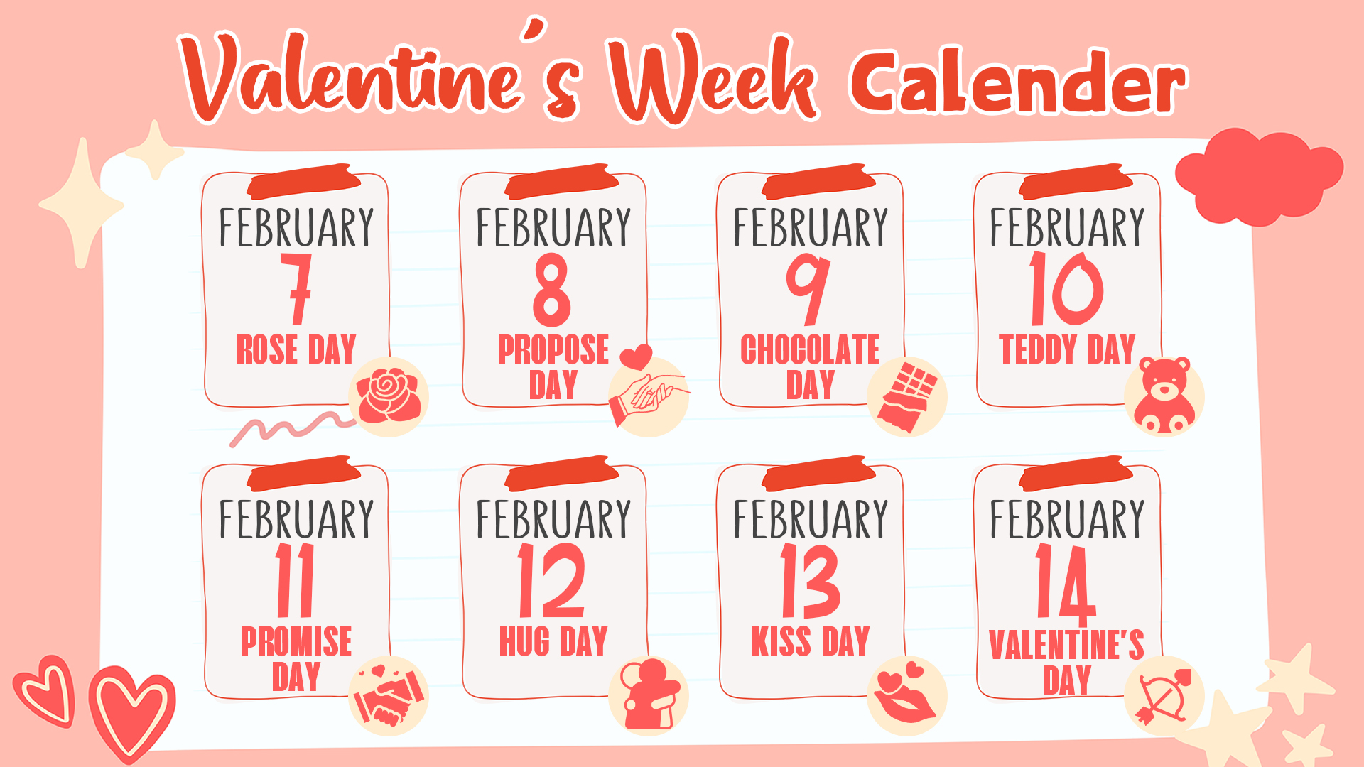 Celebrate Valentine's Week With Ease. Here's a Loveuary calendar to schedule your romance