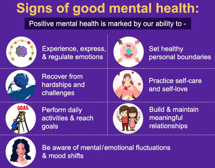 Signs of good mental health